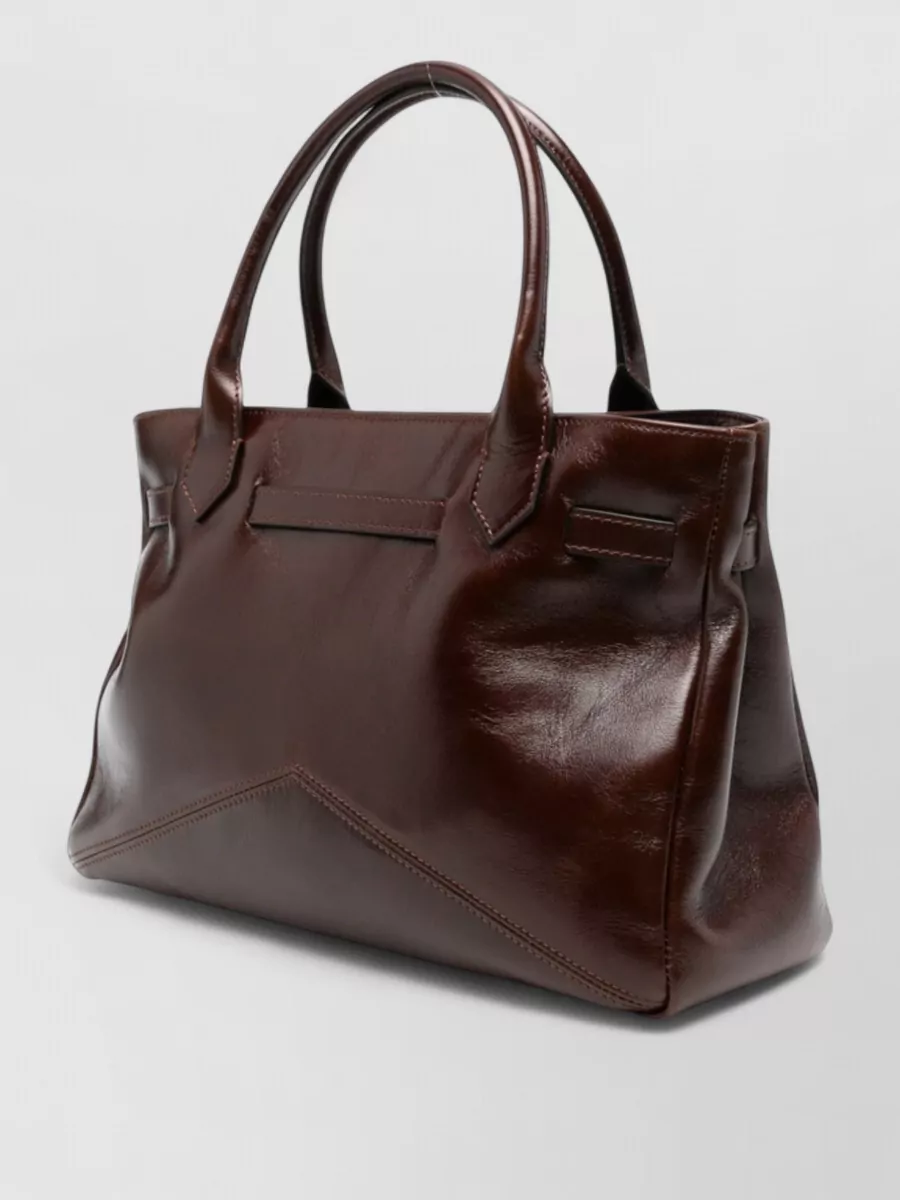 Ballantyne Glossy Leather Shoulder Bag