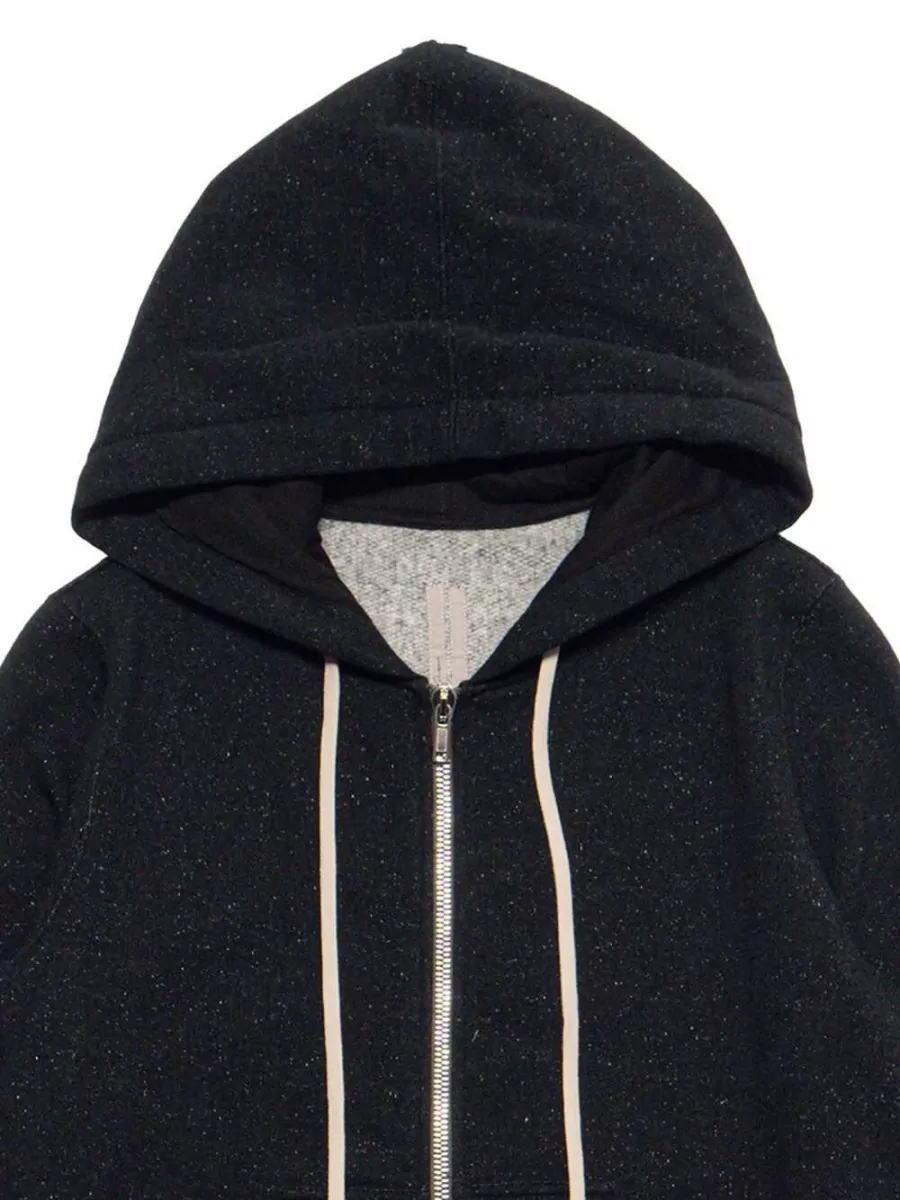 Rick Owens Wool Hooded Zip Sweatshirt