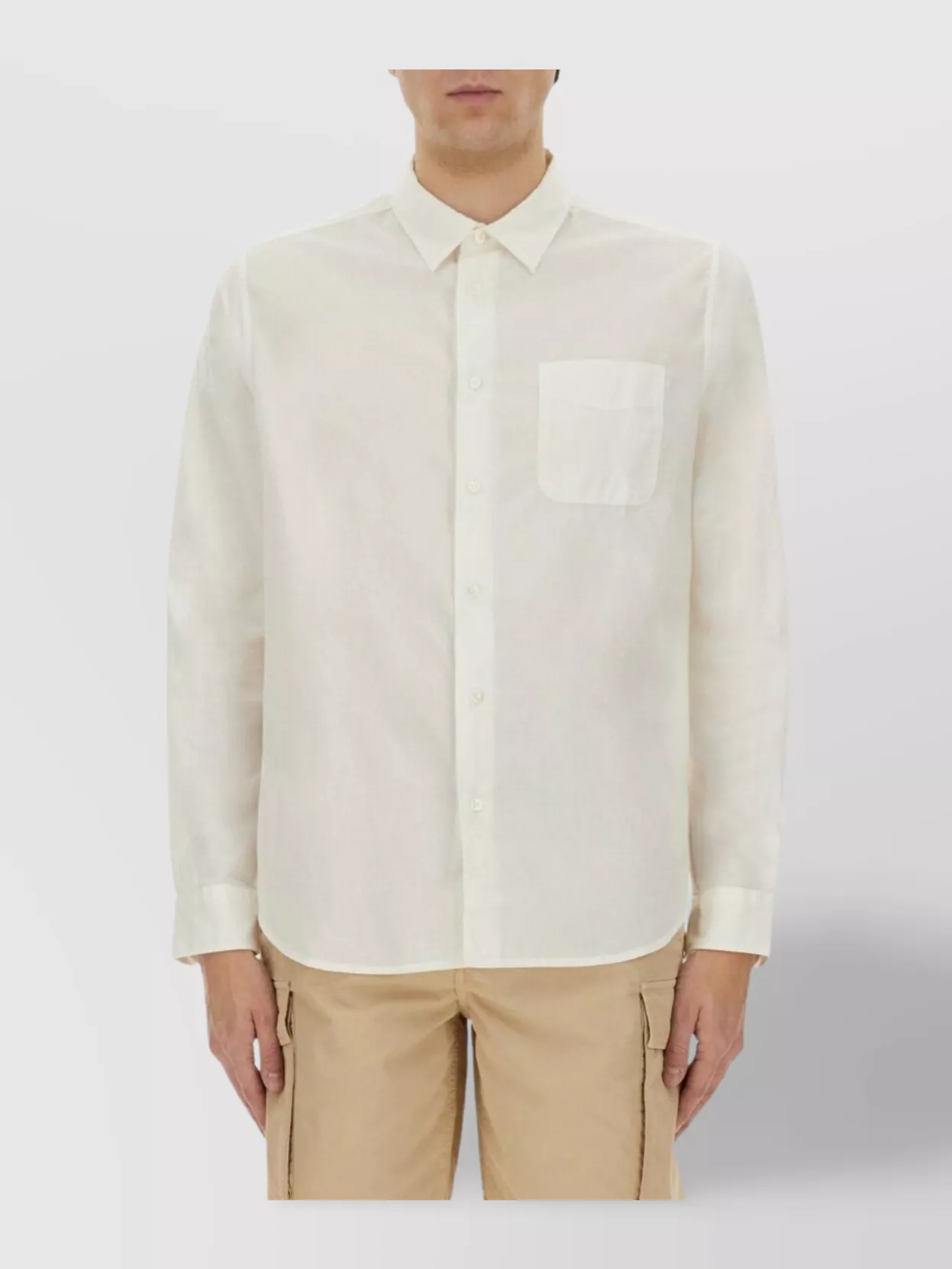 Woolrich Cotton Shirt Button-Down Collar