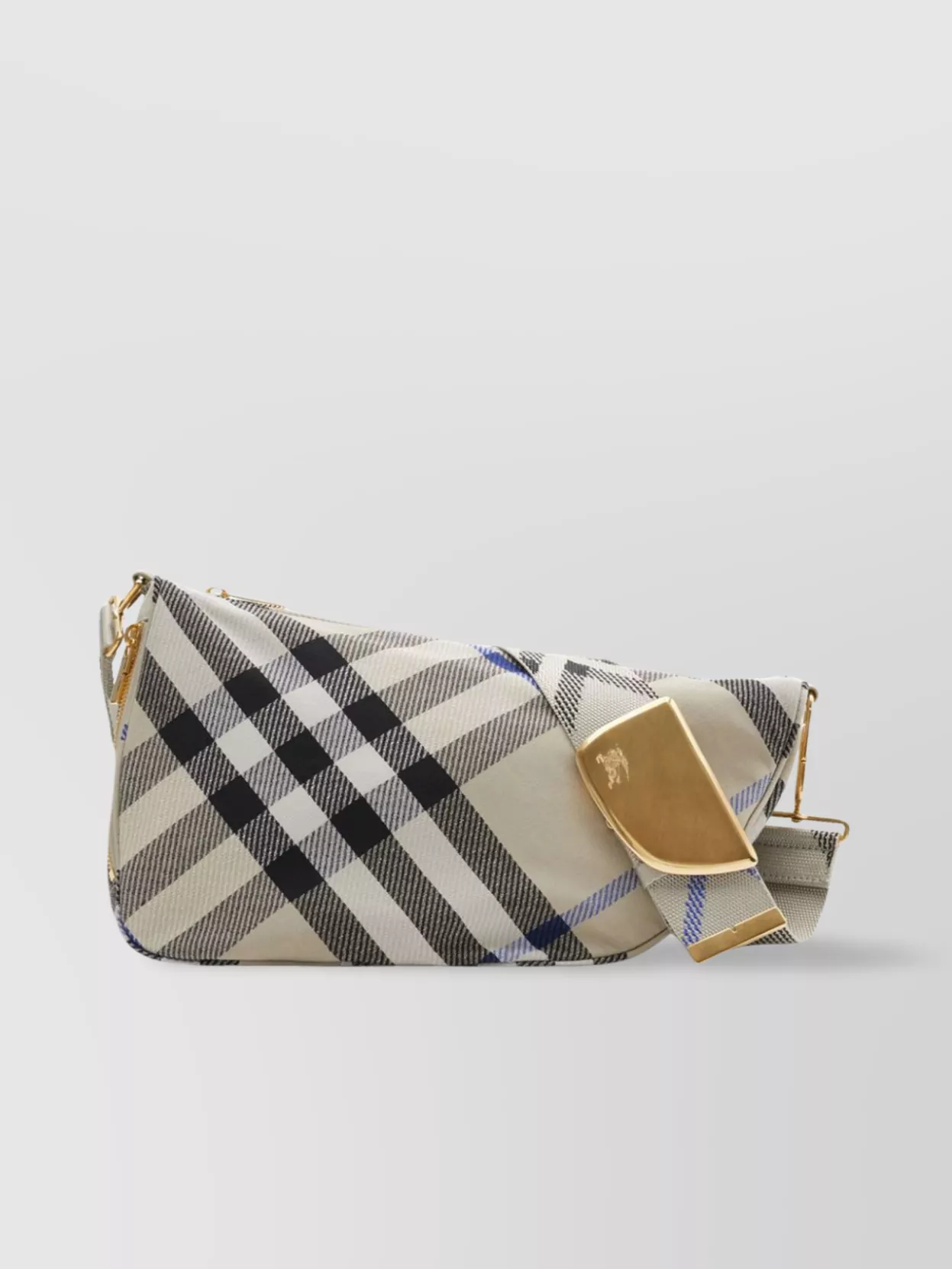 Burberry Checkered Pattern Crossbody Bags With Adjustable Strap