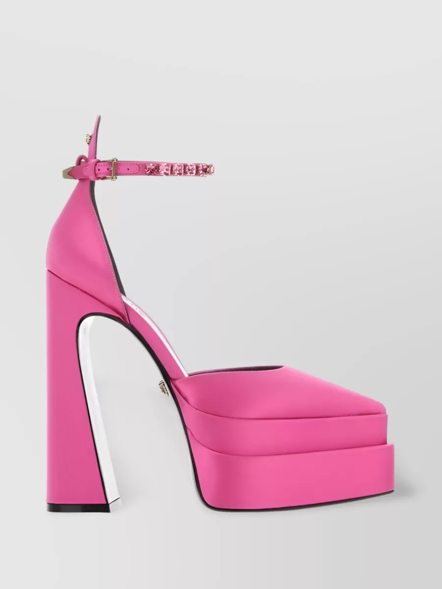 Shop Versace Mary Jane 170mm Platform Sandals In Pink