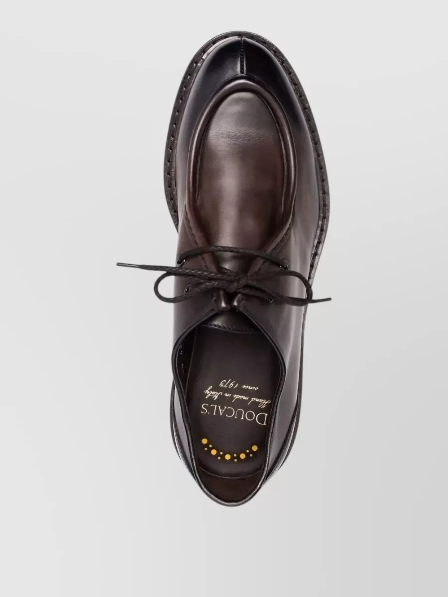 Doucal's Leather Derby Lace-Up Shoes