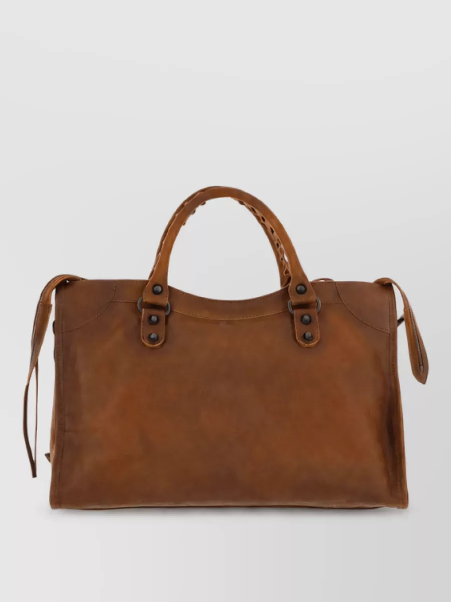 Balenciaga Le City Medium Leather Tote Bag