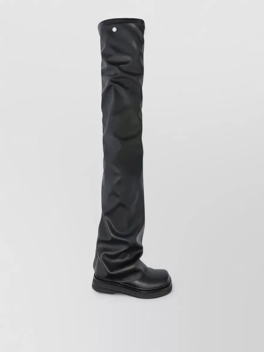 The Attico Leather Thigh-High Boots