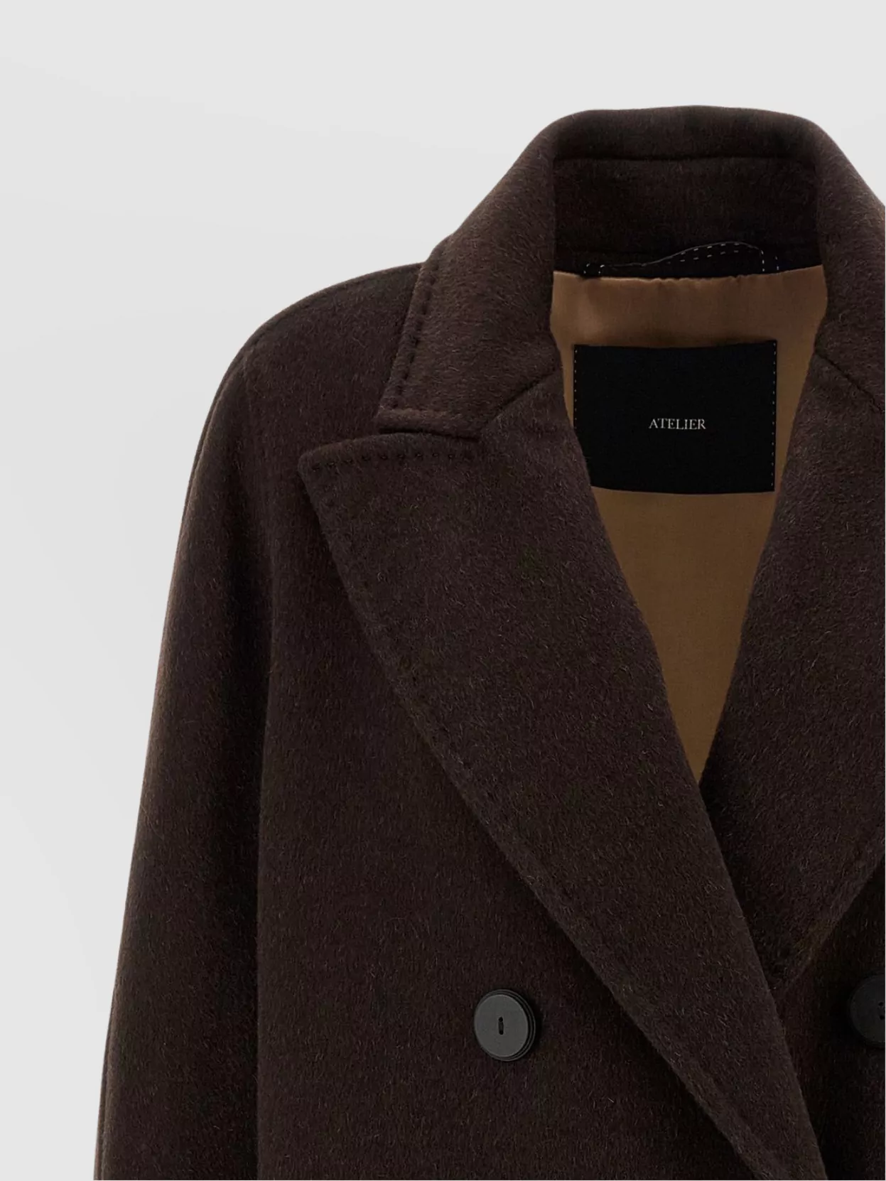 Max Mara Double-Breasted Long Sleeve Coat