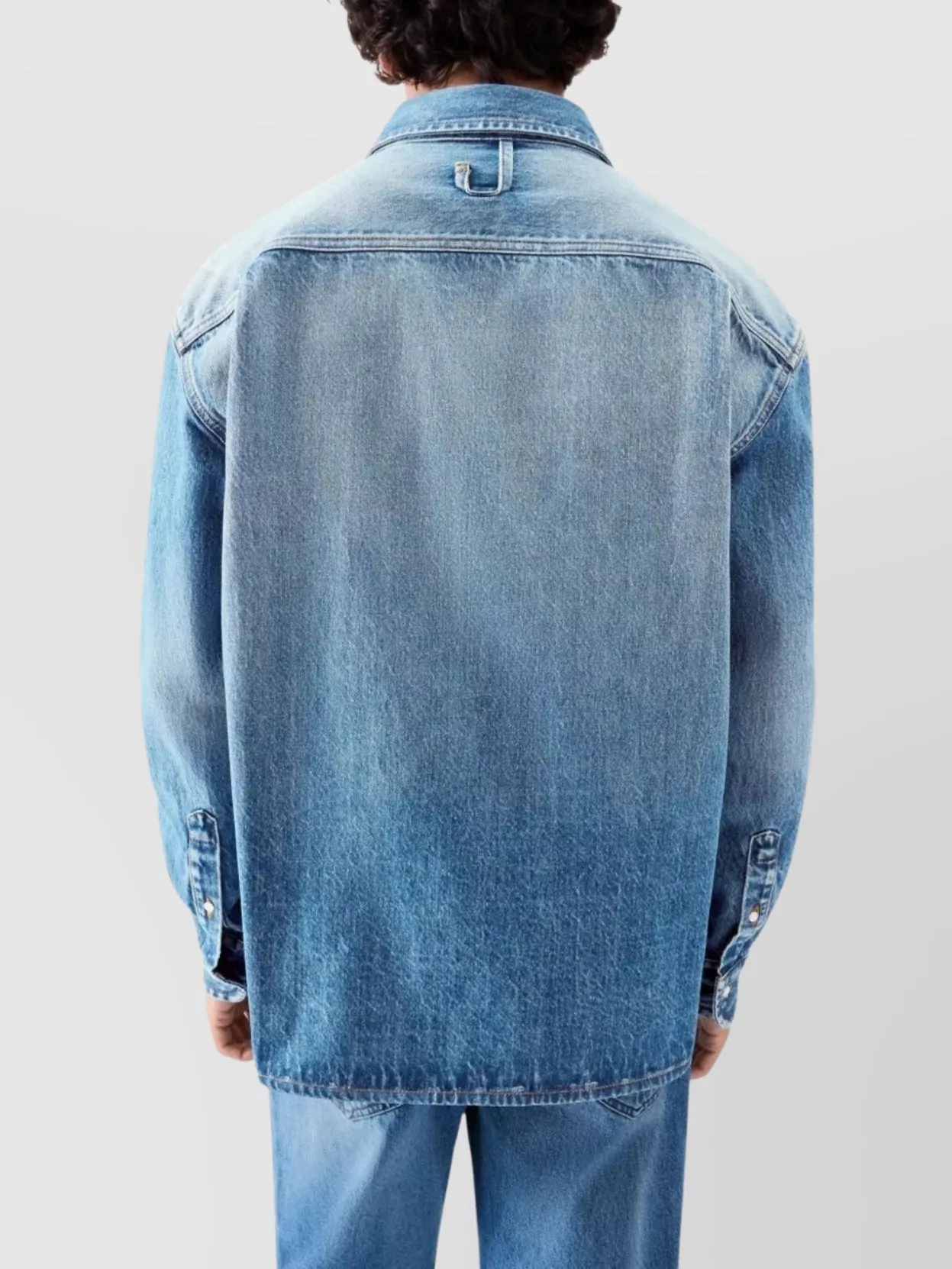 Jacquemus Button-Down Denim Shirt Long Sleeves