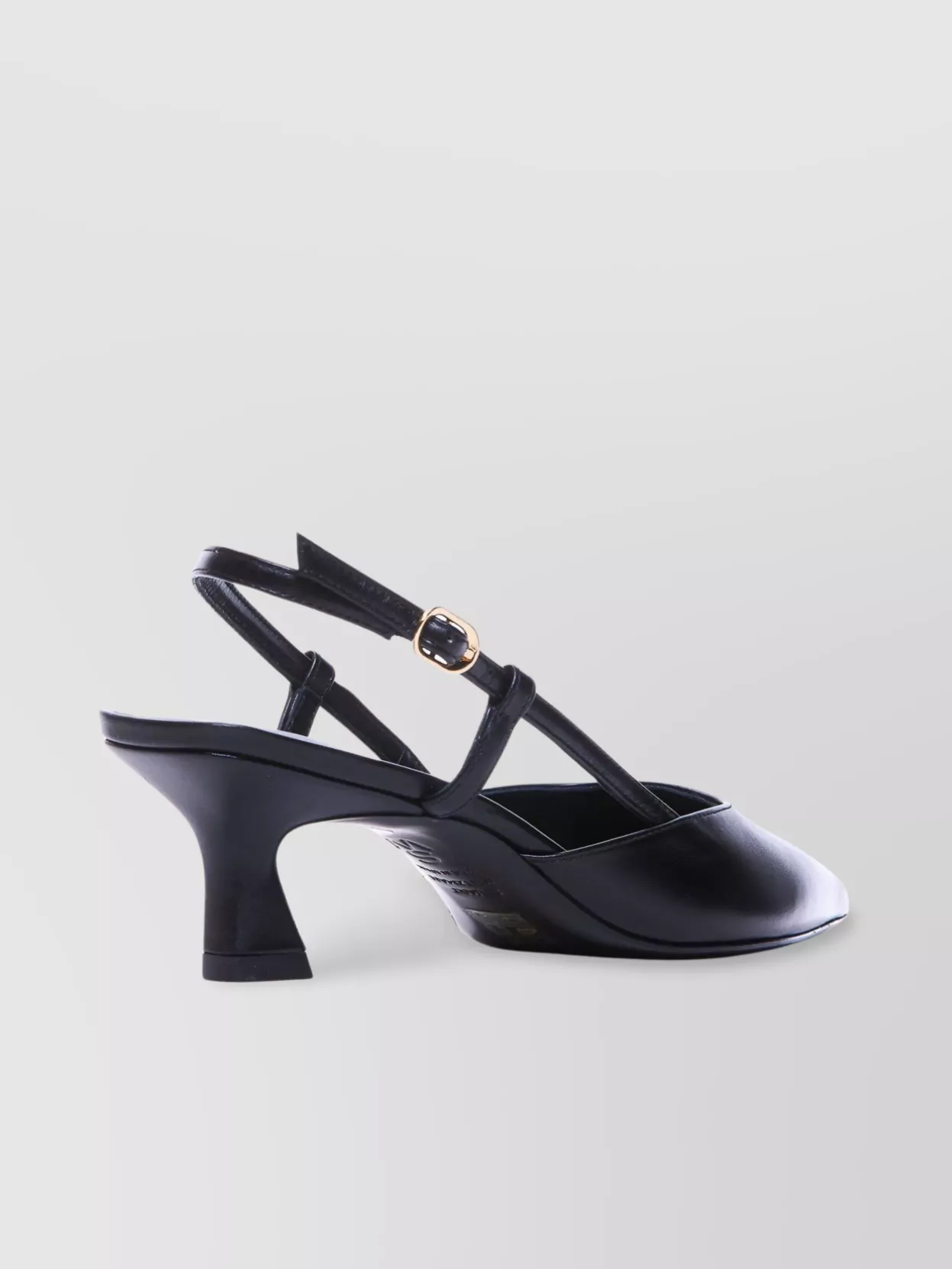 STUART WEITZMAN BUCKLE MID HEEL POINTED SLINGBACK SMOOTH