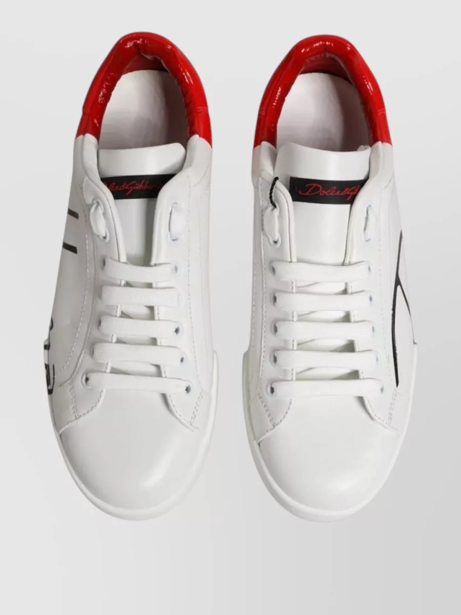 Dolce&Gabbana Leather Low-Top Sneakers