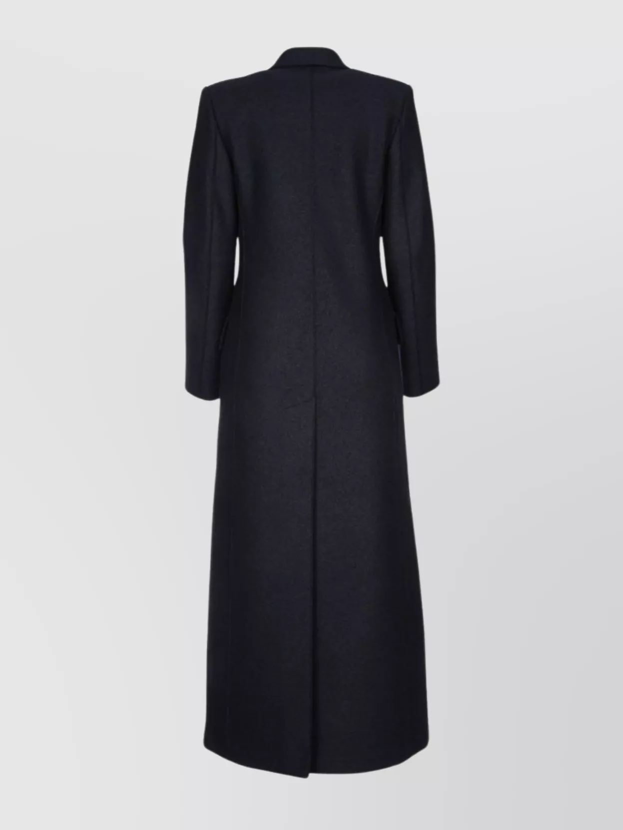 Harris Wharf London Women Long Double Breasted Tailored Coat Pressed W In Black