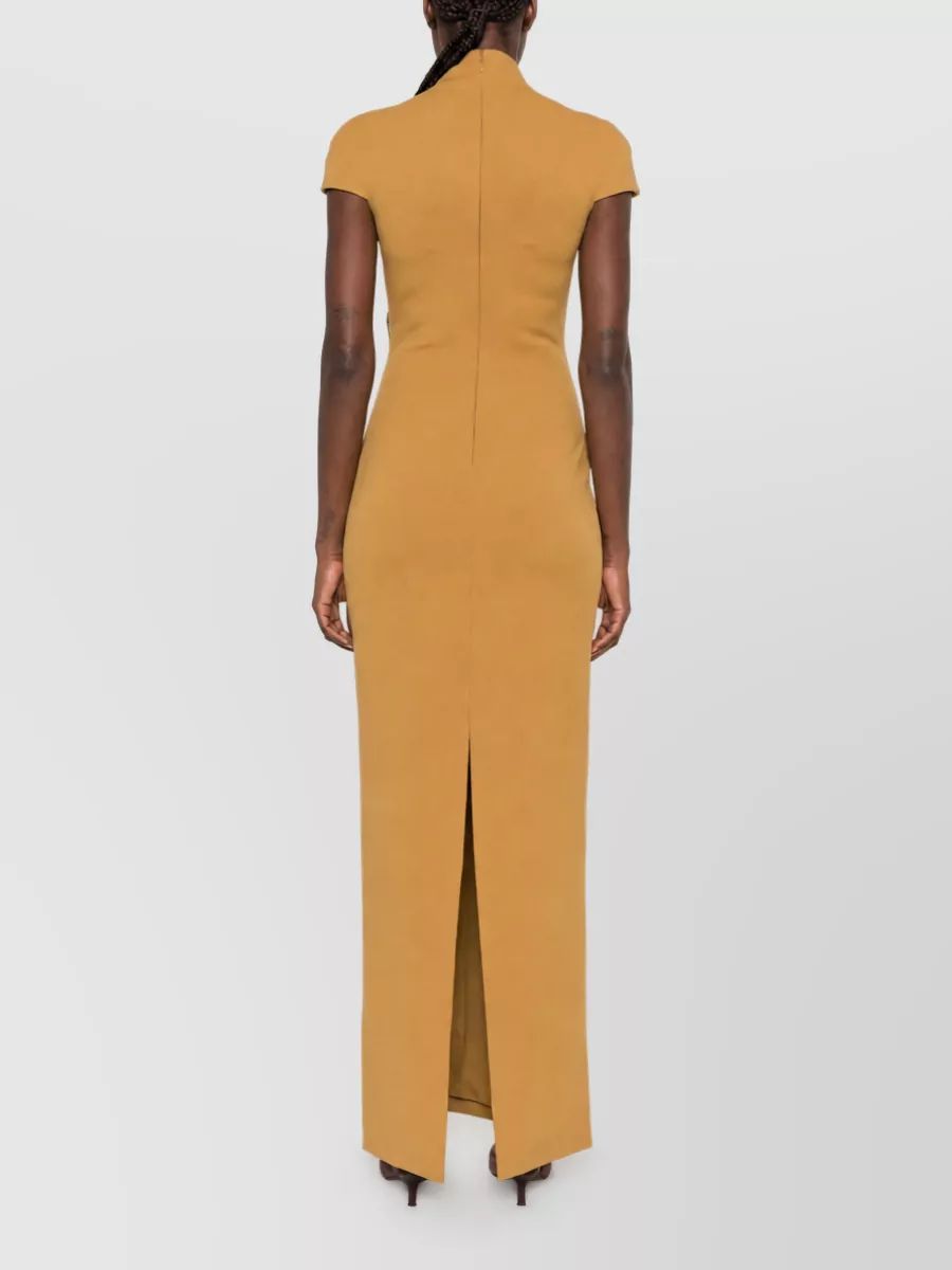 Solace London High Neck Cap Sleeve Maxi Dress