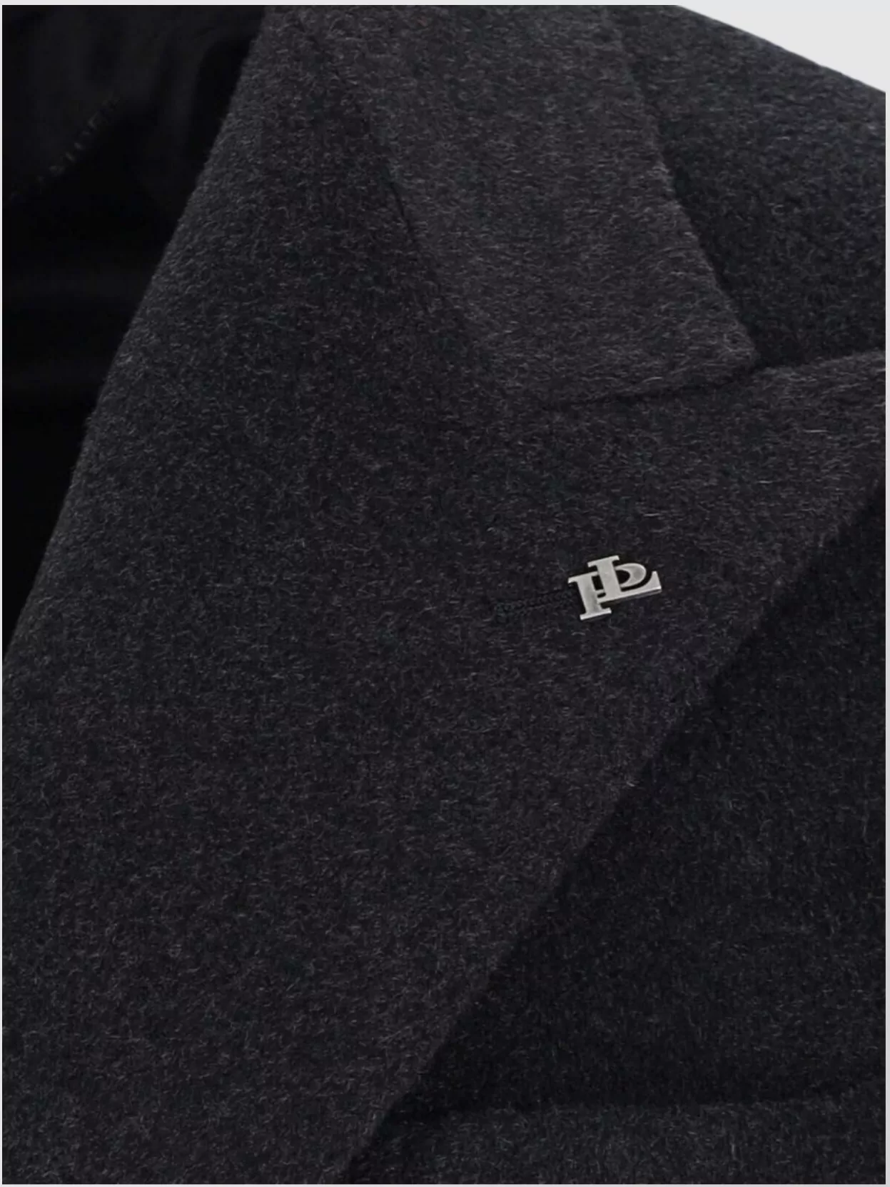 Tagliatore Black Double-breasted Coat With Four Pockets In Black