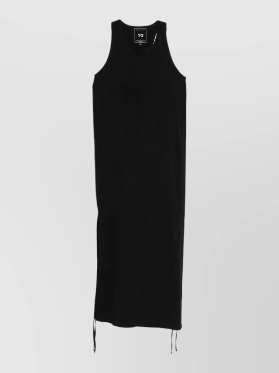 Y-3 Sleeveless Dress Racerback Design Side Slit