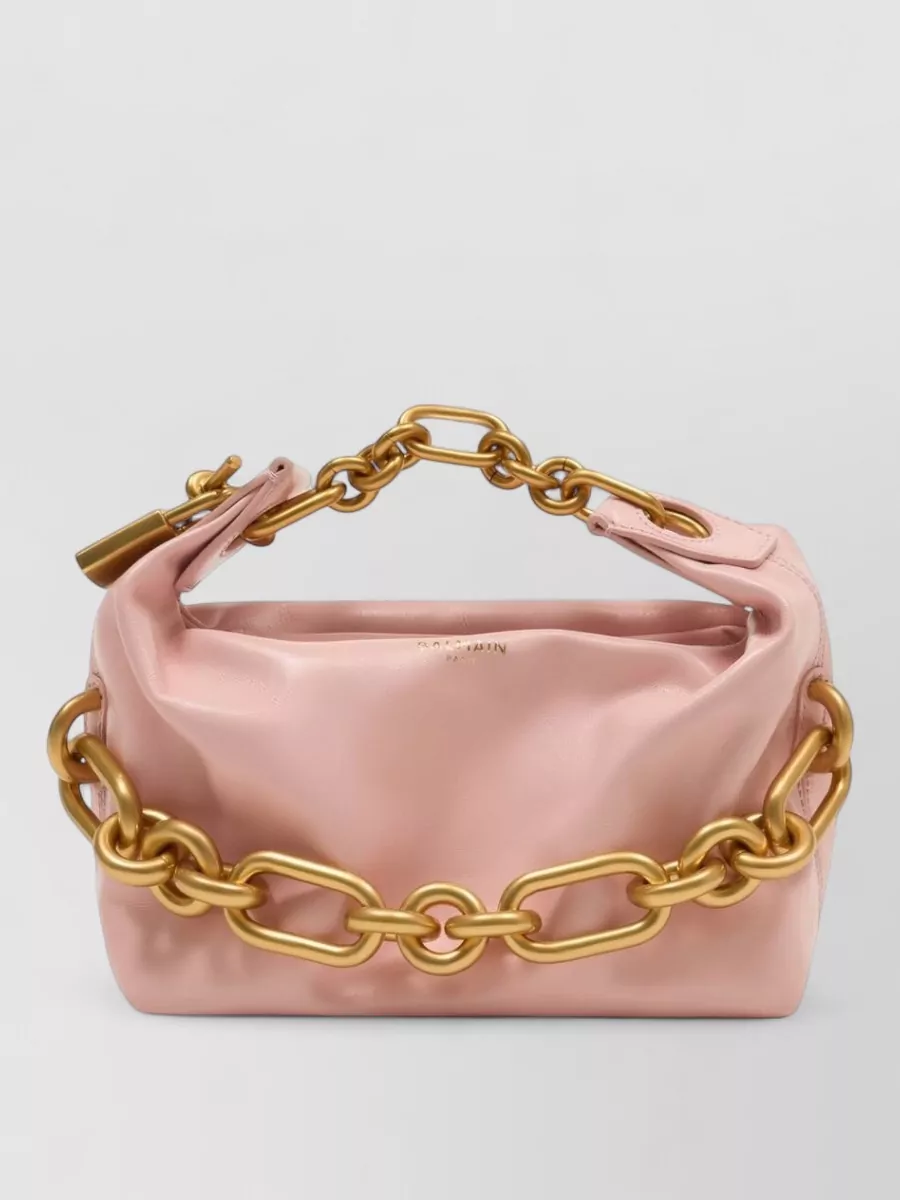 Balmain sync mini leather clutch bag