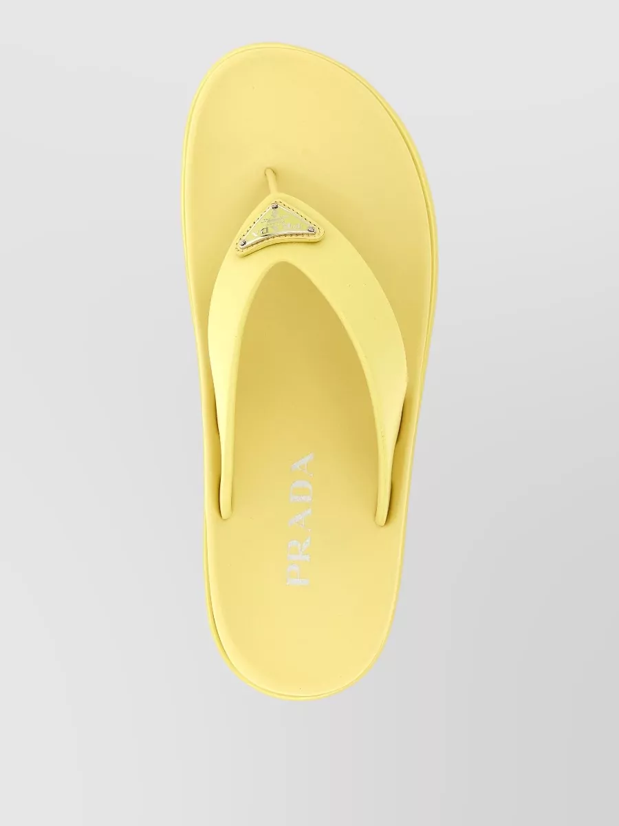 Prada Rubber Thong Sandals