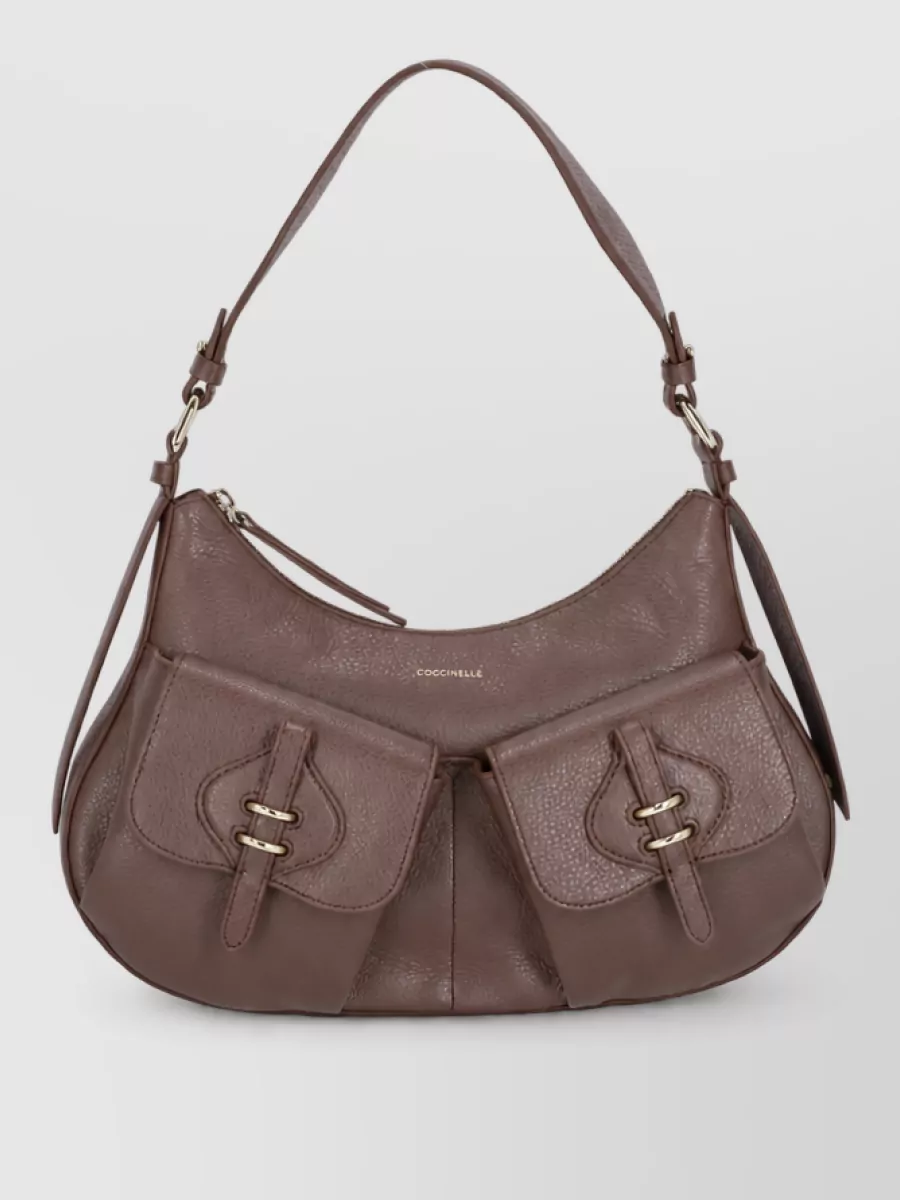 Coccinelle leather shoulder tote bag
