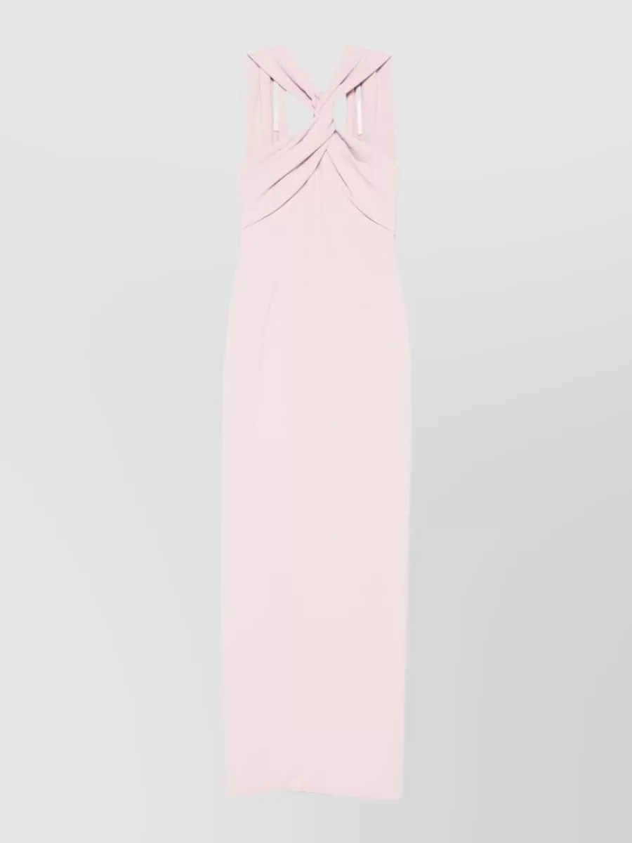 Solace London Twisted bodice sleeveless maxi dress