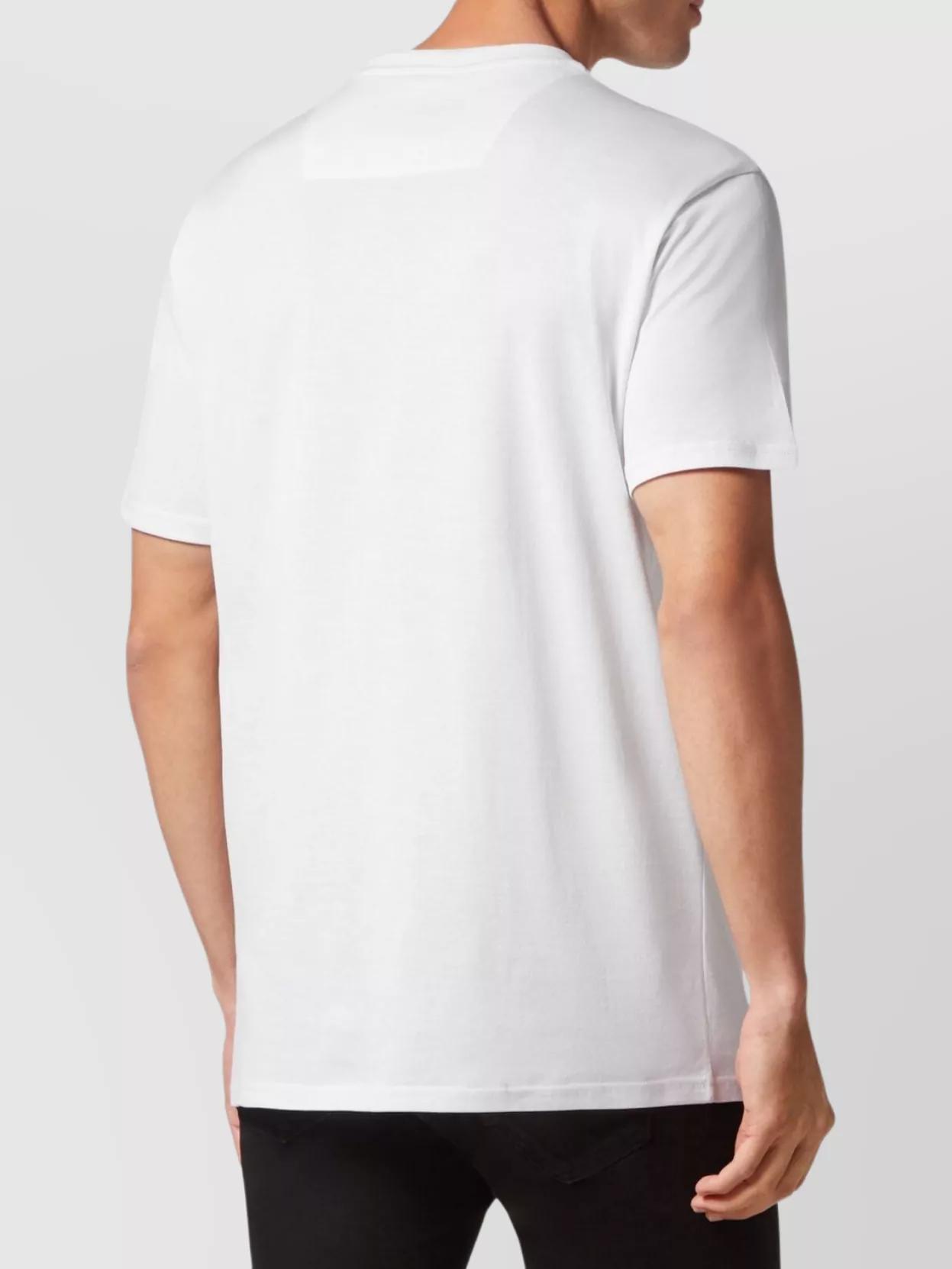 Philipp Plein Crew Neck Skull And Crossbones T-Shirt