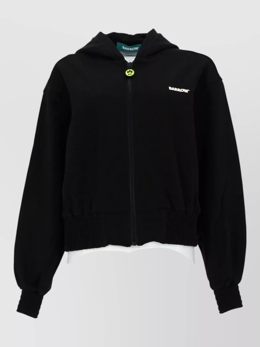 Barrow cotton zip hoodie