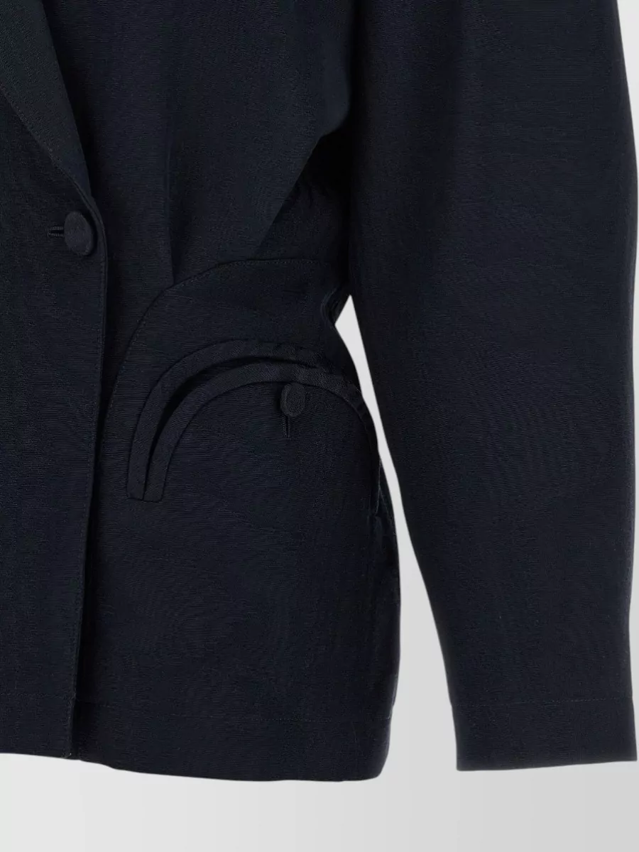 Blazé Milano Ribbed Double-Breasted Blazer