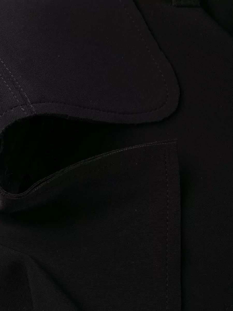 Norma Kamali Double-Breasted Belted Trench Coat