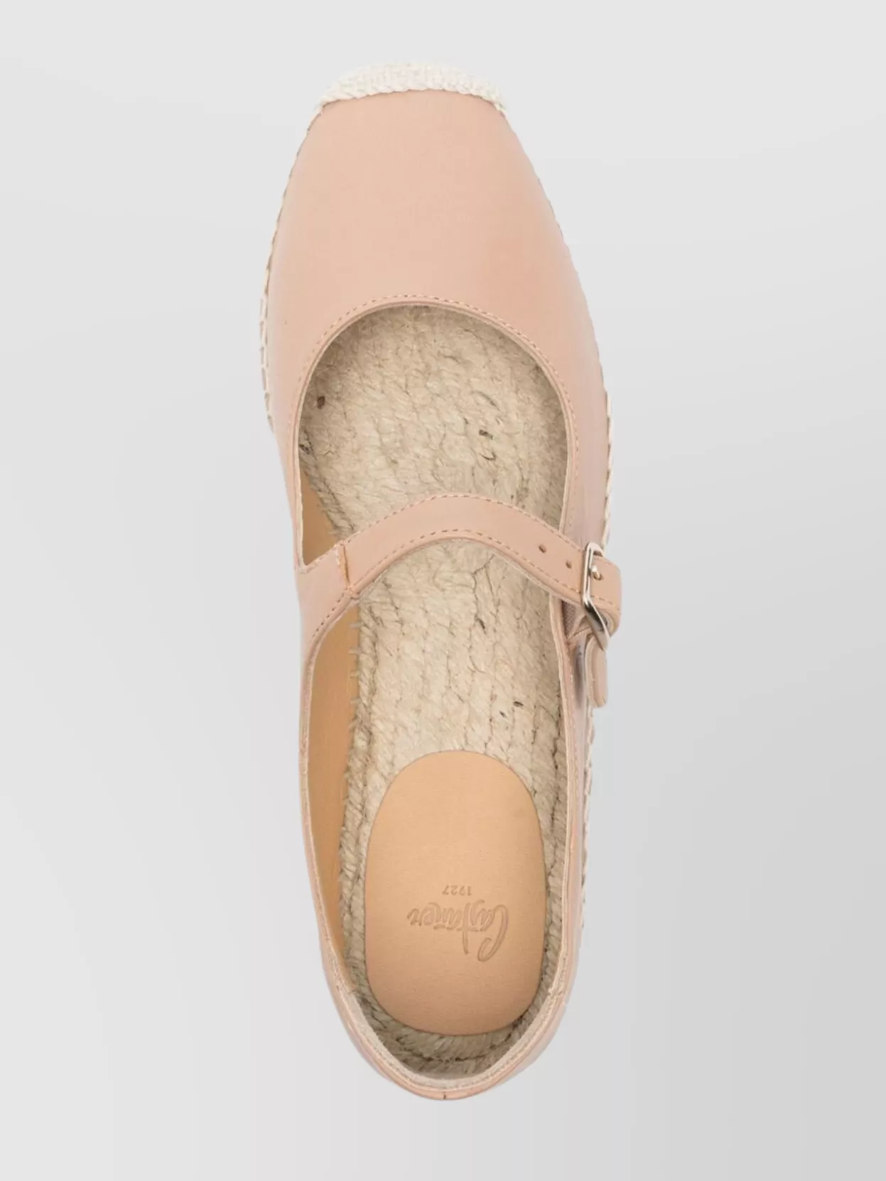 Castaã±er Leather Espadrilles With Braided Raffia Sole