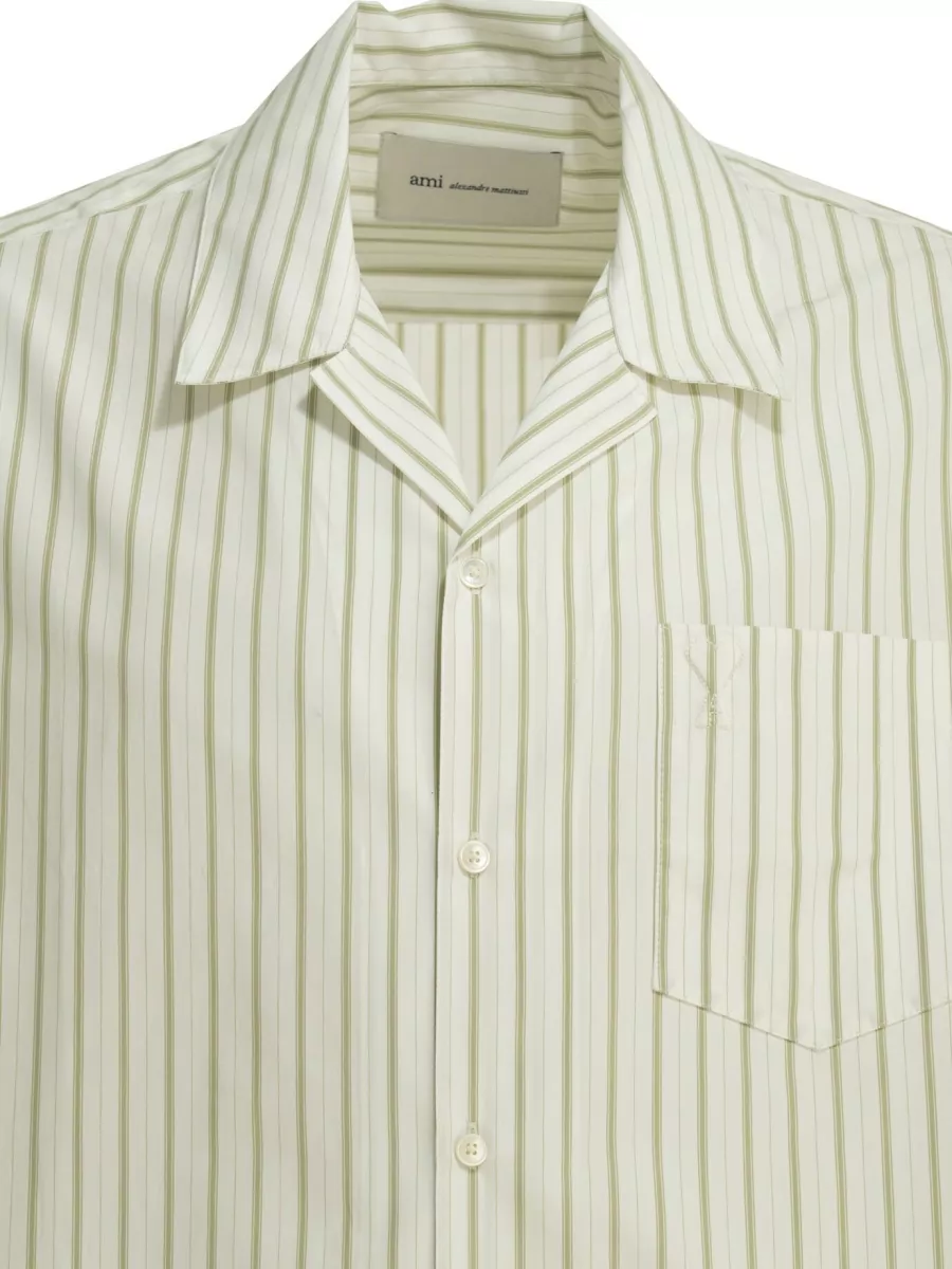 Ami Paris Cotton Short-Sleeve Shirt