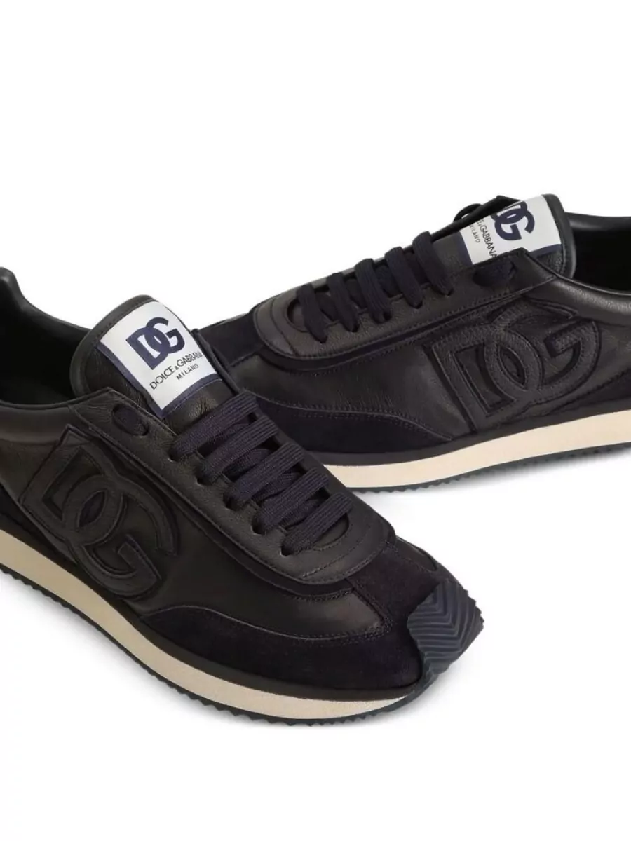 Dolce&Gabbana Calf leather and suede low top sneakers