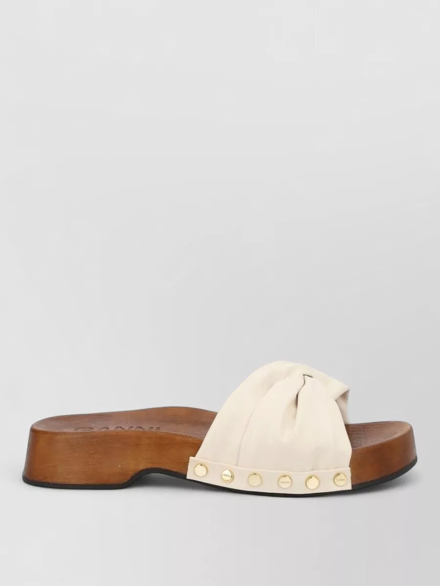 Ganni Recycled Leather Slides