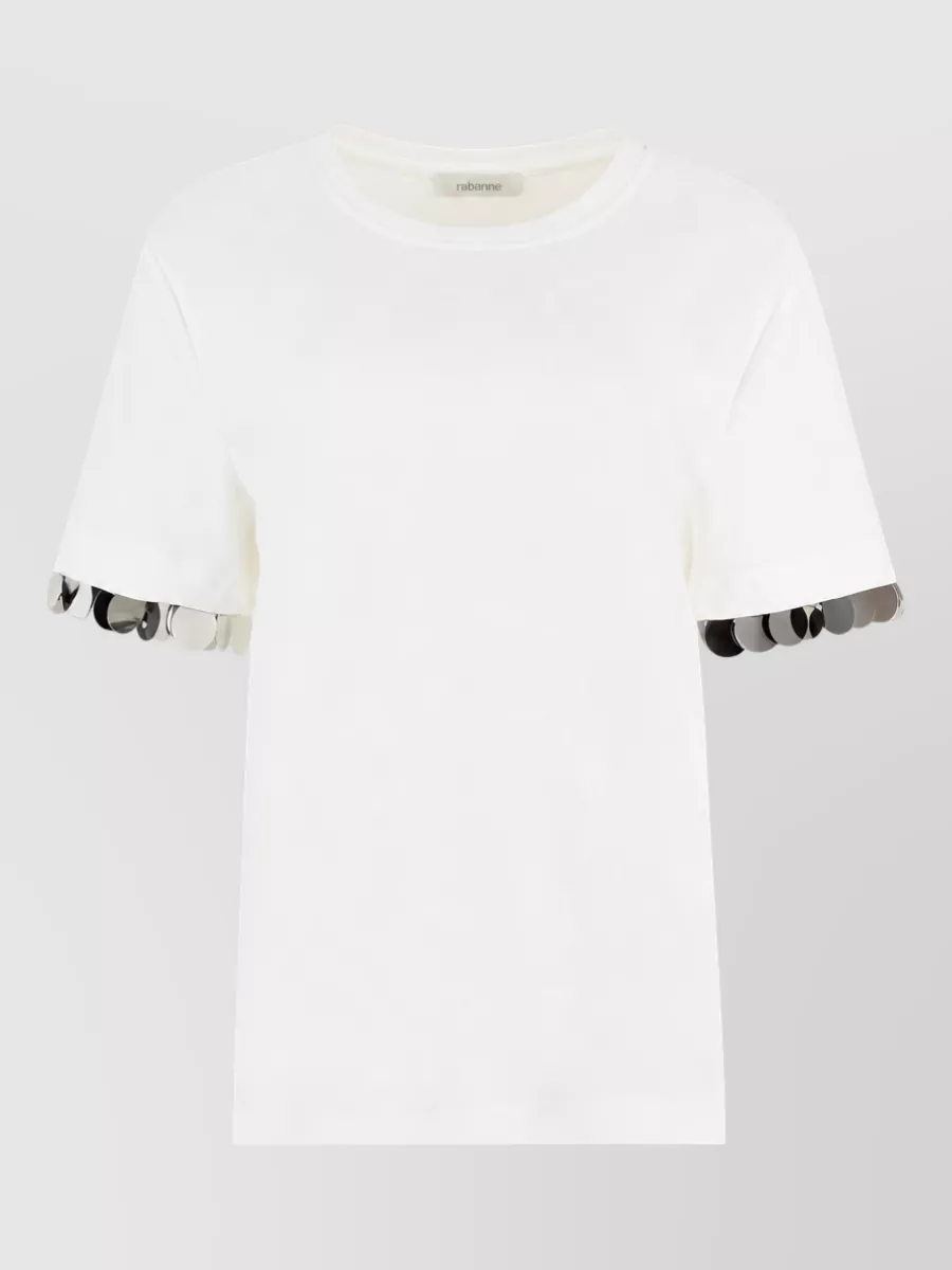 Paco Rabanne Viscose crew-neck t-shirt