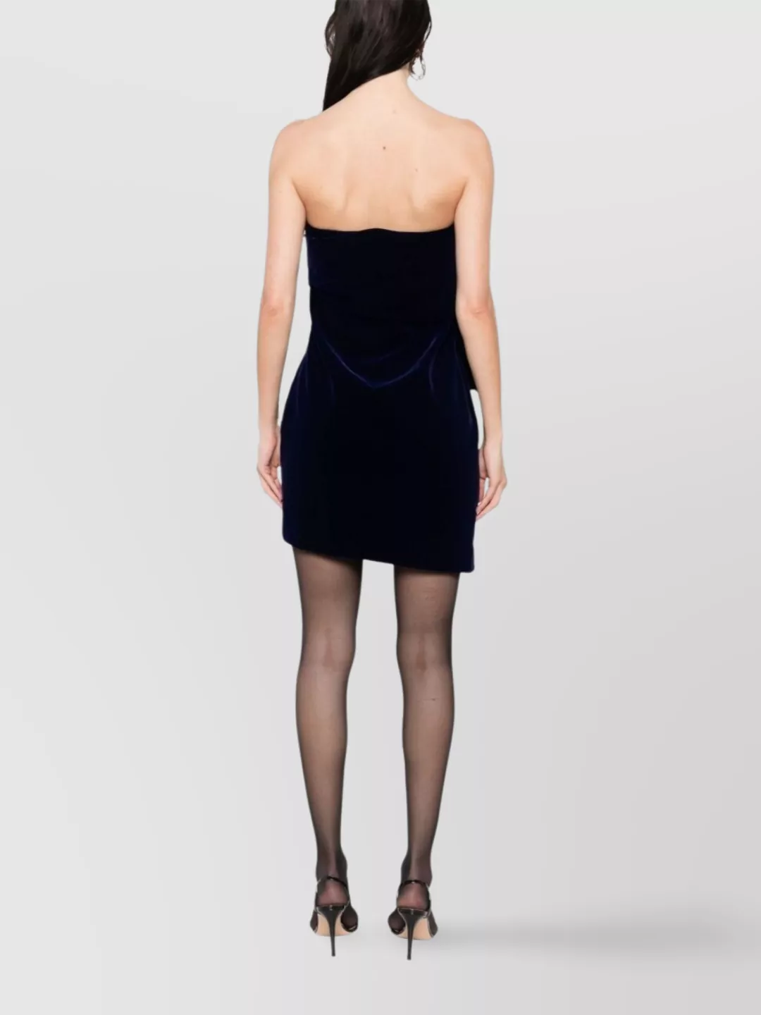 Givenchy Draped One-Shoulder Velvet Dress