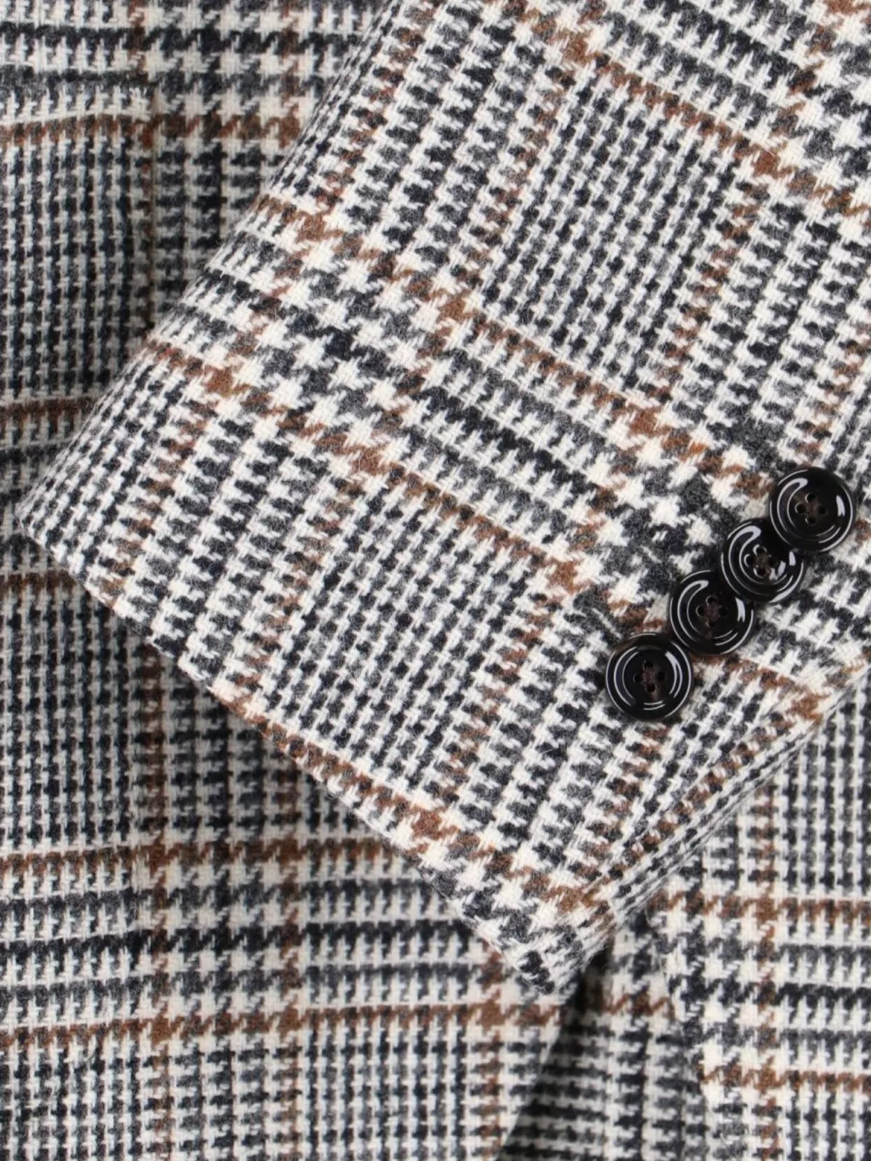 Lardini Single-Breasted Check Blazer Notch Lapel
