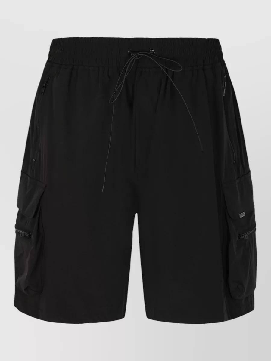Represent nylon cargo shorts