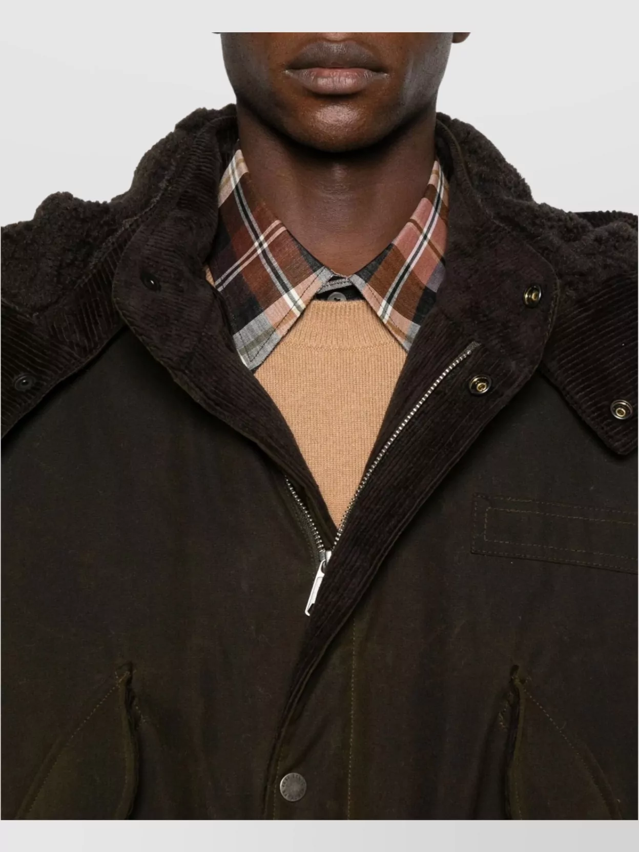 Baracuta Cotton Parka With Hood And Pockets