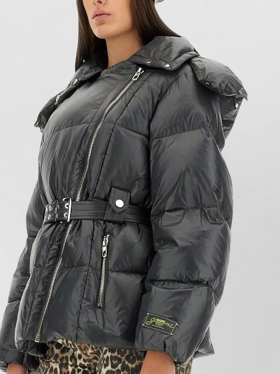 Ganni Nylon Parka Coat