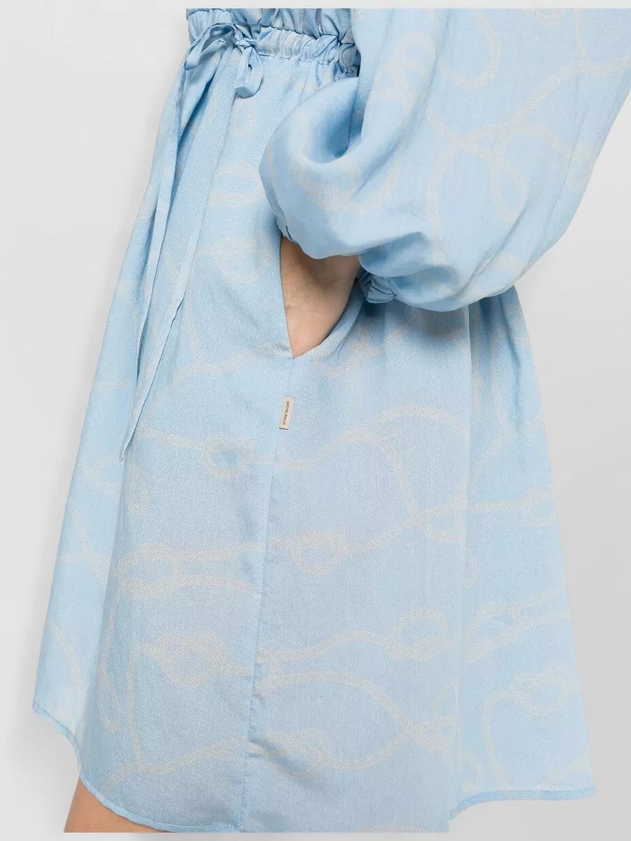 Woolrich Printed V-Neck Mini Dress