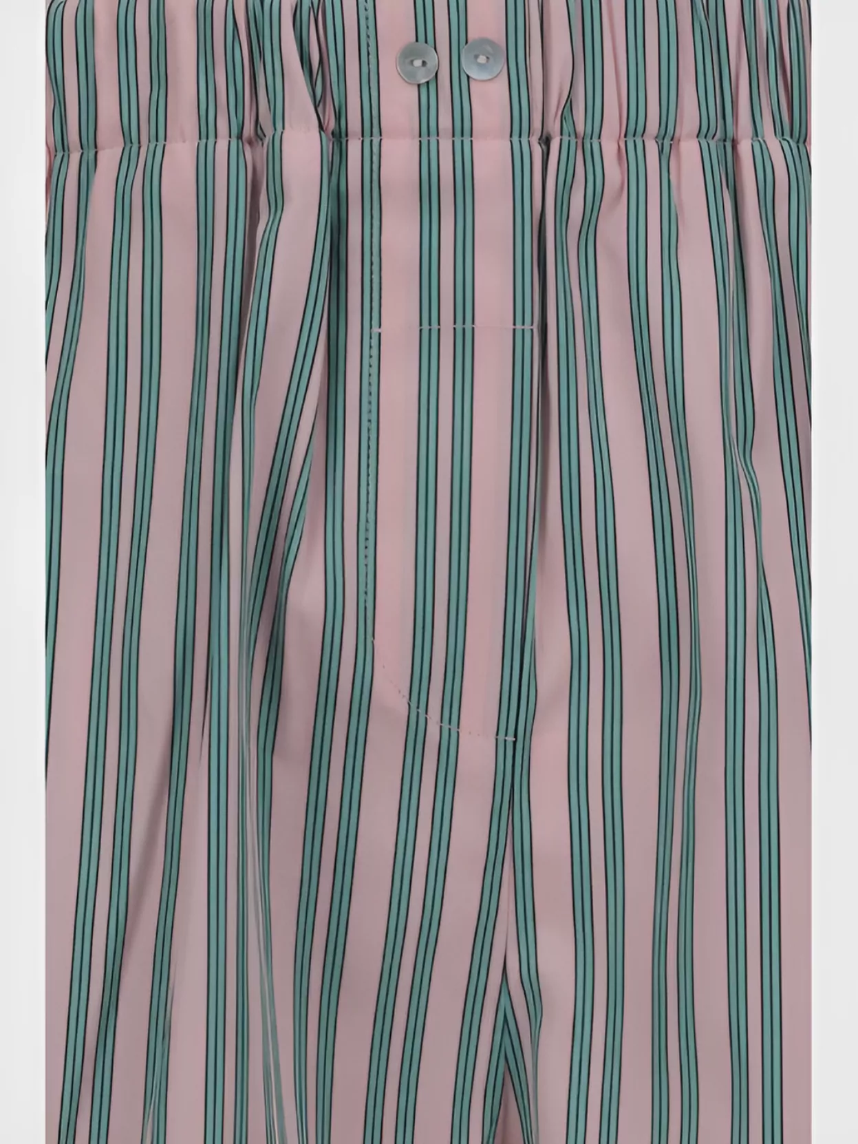 Forte Forte Striped Boxer Shorts French-Style Pockets
