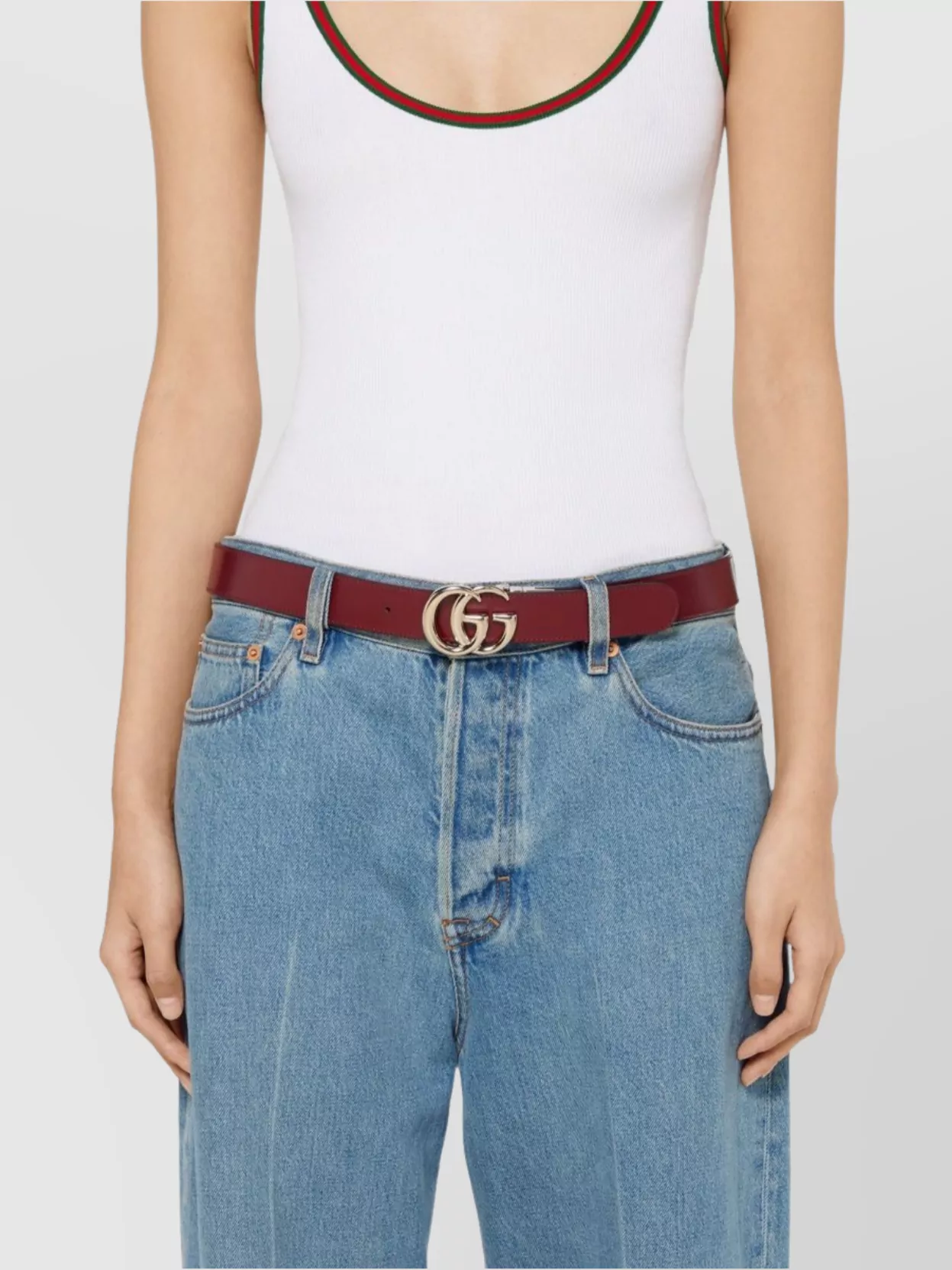 Gucci Gg Marmont Reversible Wide Belt