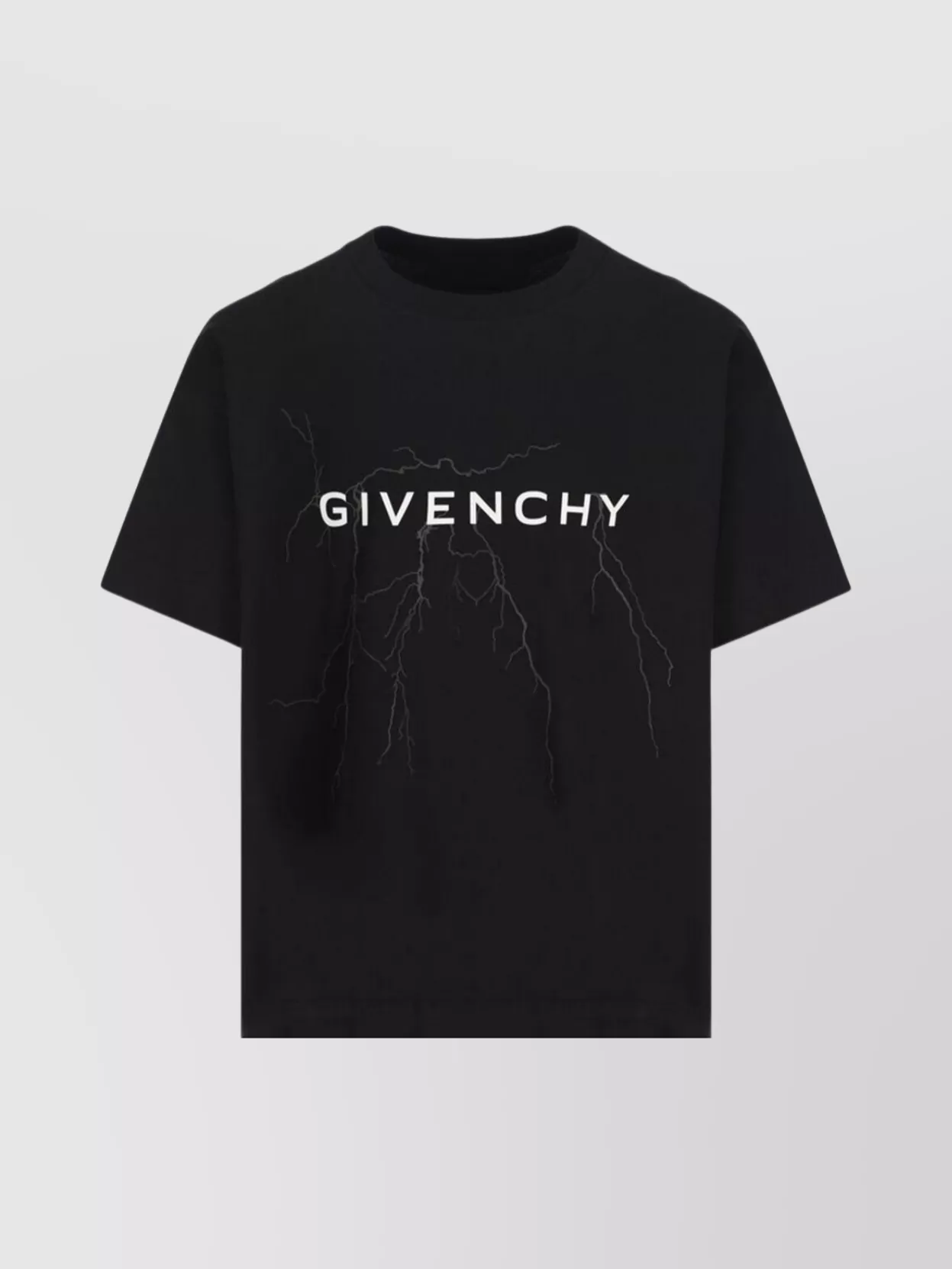 Shop Givenchy Reflective Lightning Graphic T-shirt In Black