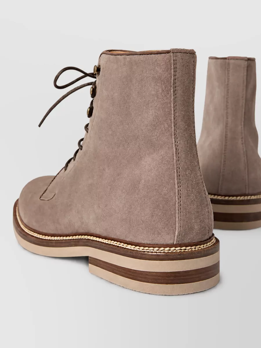 Brunello Cucinelli Suede Leather Boots