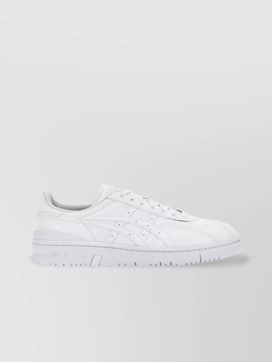 Shop Comme Des Garçons Asics Flat Sole Fabric Sneakers In White