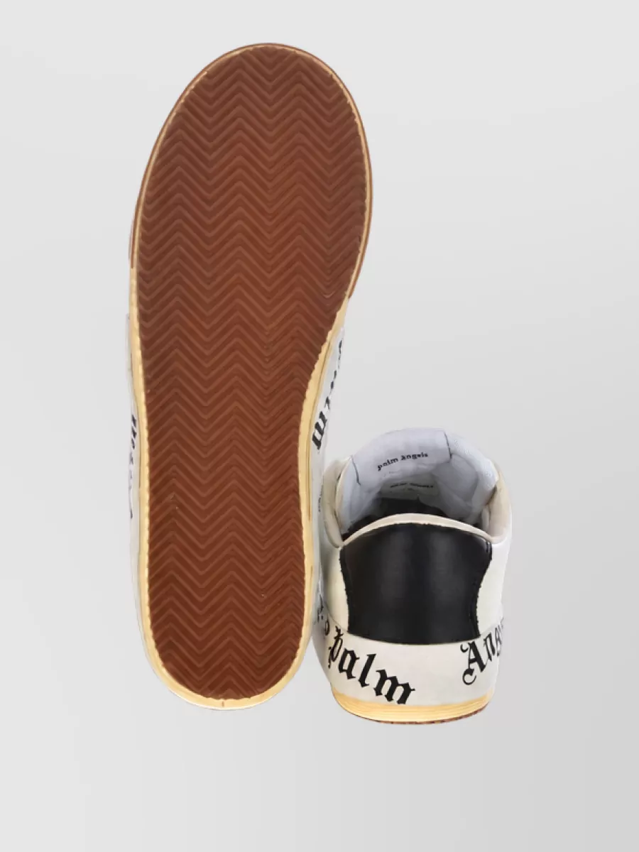 Palm Angels Calfskin Leather Low Top Sneakers