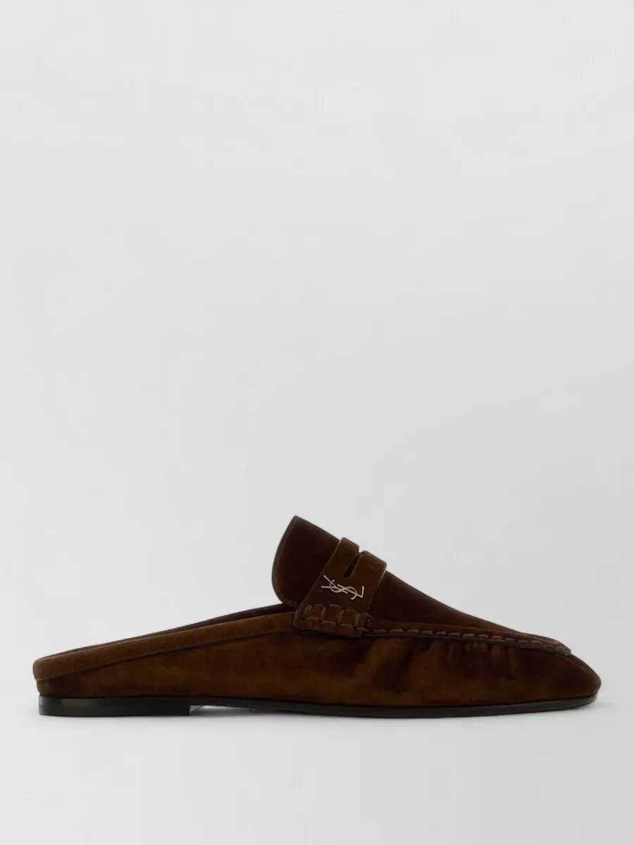 Saint Laurent Suede Leather Loafers