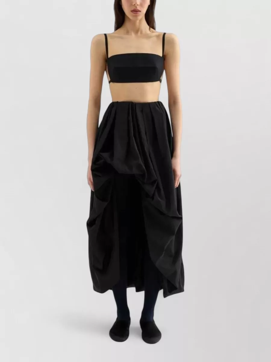 Jil Sander Draped High-Rise Asymmetric Skirt