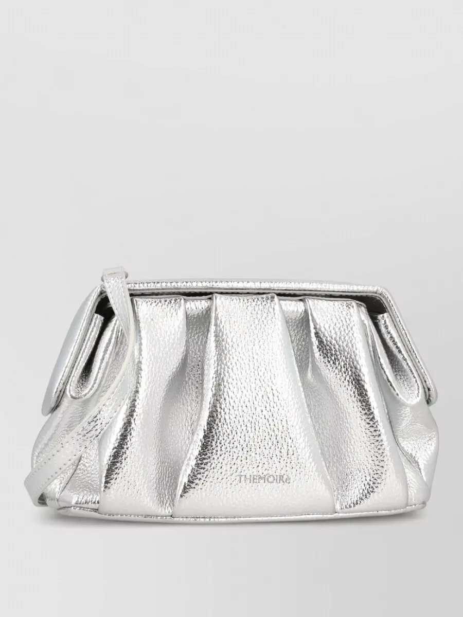 Themoiré clutch bag