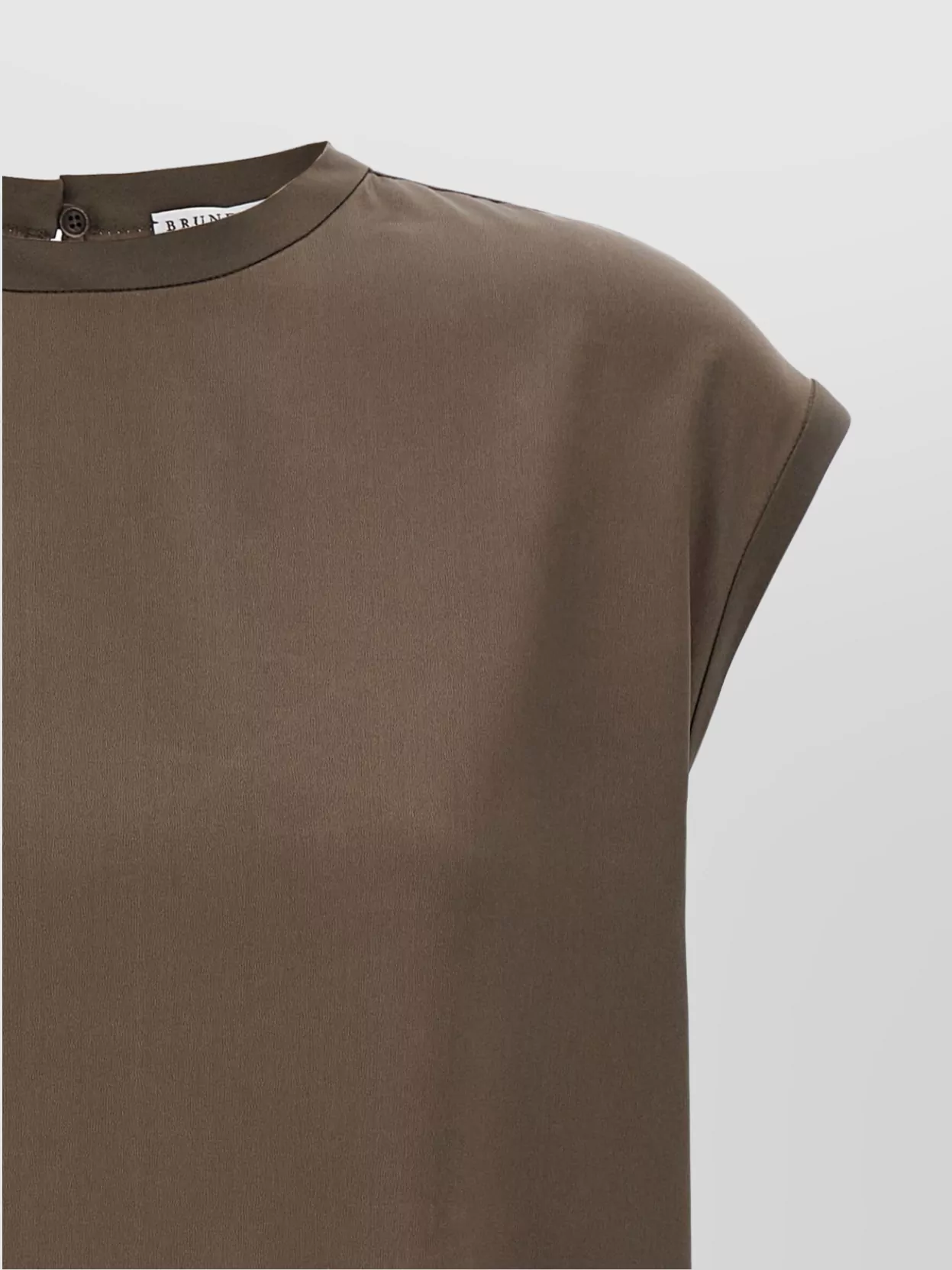 Brunello Cucinelli Silk Satin T-Shirt