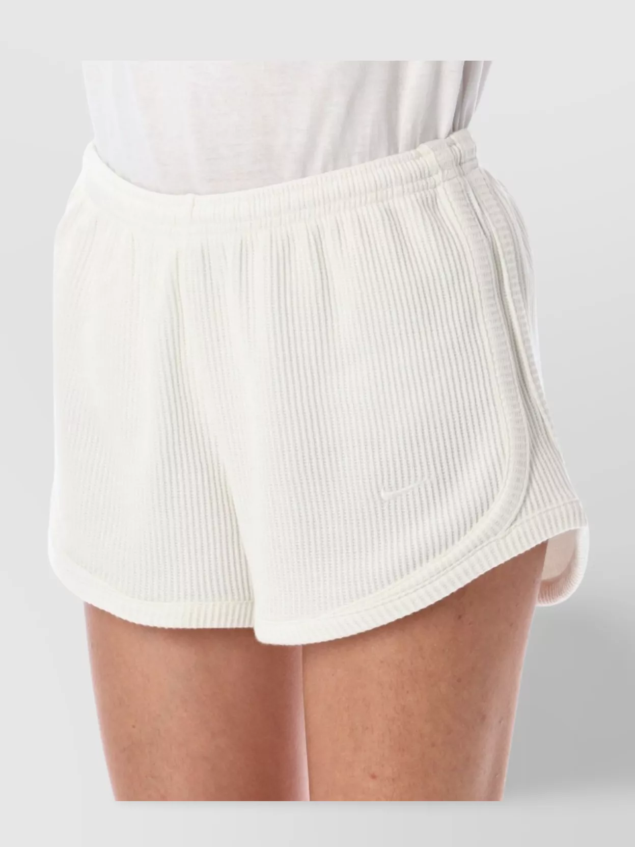 Nike Waffle Cotton Shorts Curved Hem