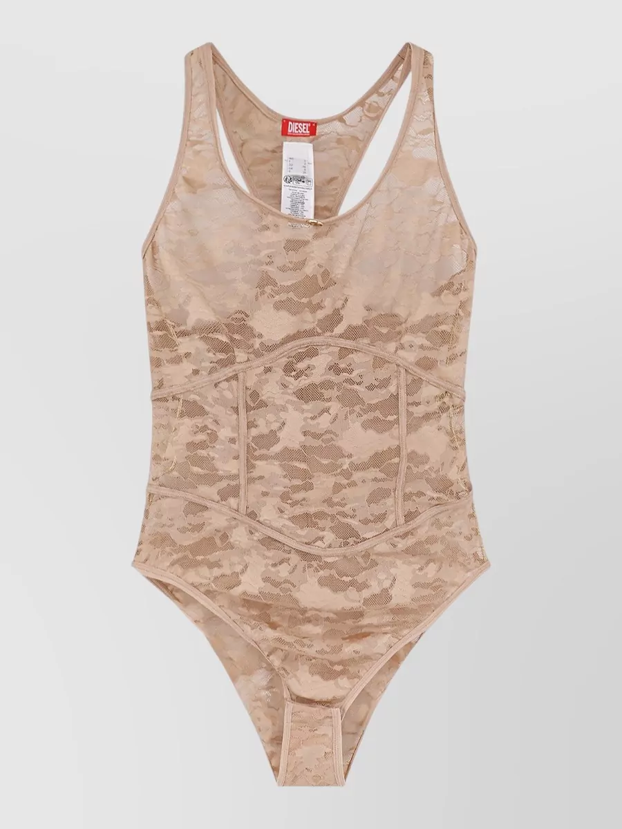 Diesel lace slim-fit bodysuit