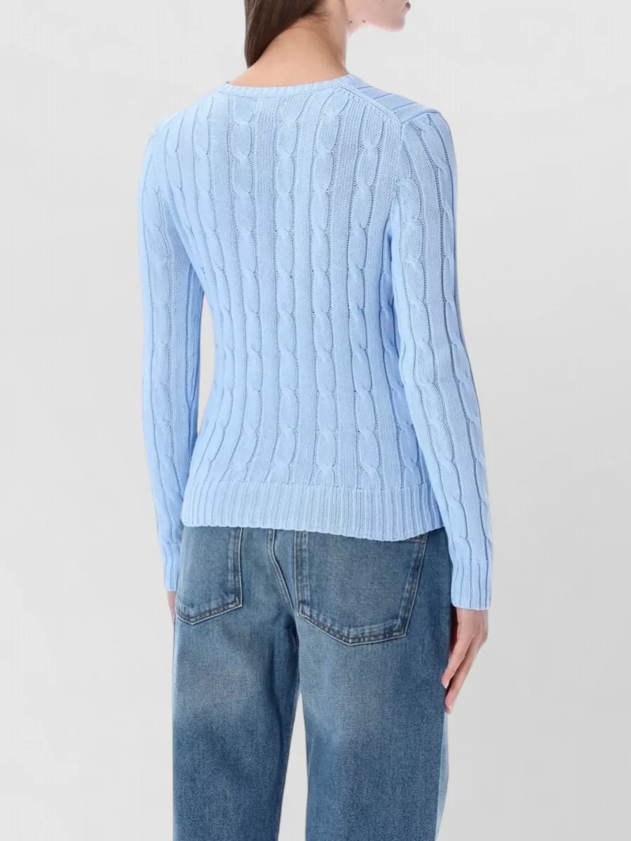 Polo Ralph Lauren Cotton Cable-Knit Slim-Fit Sweater