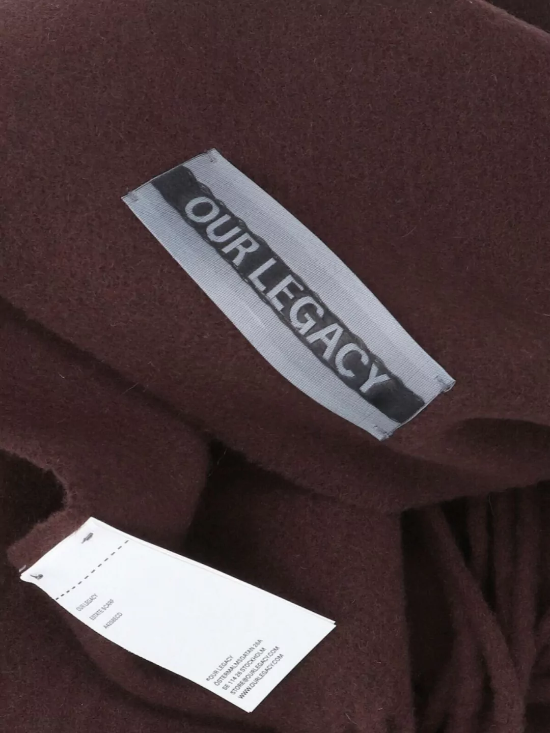 Our Legacy Fringed Edge Fashion Scarf Accessory