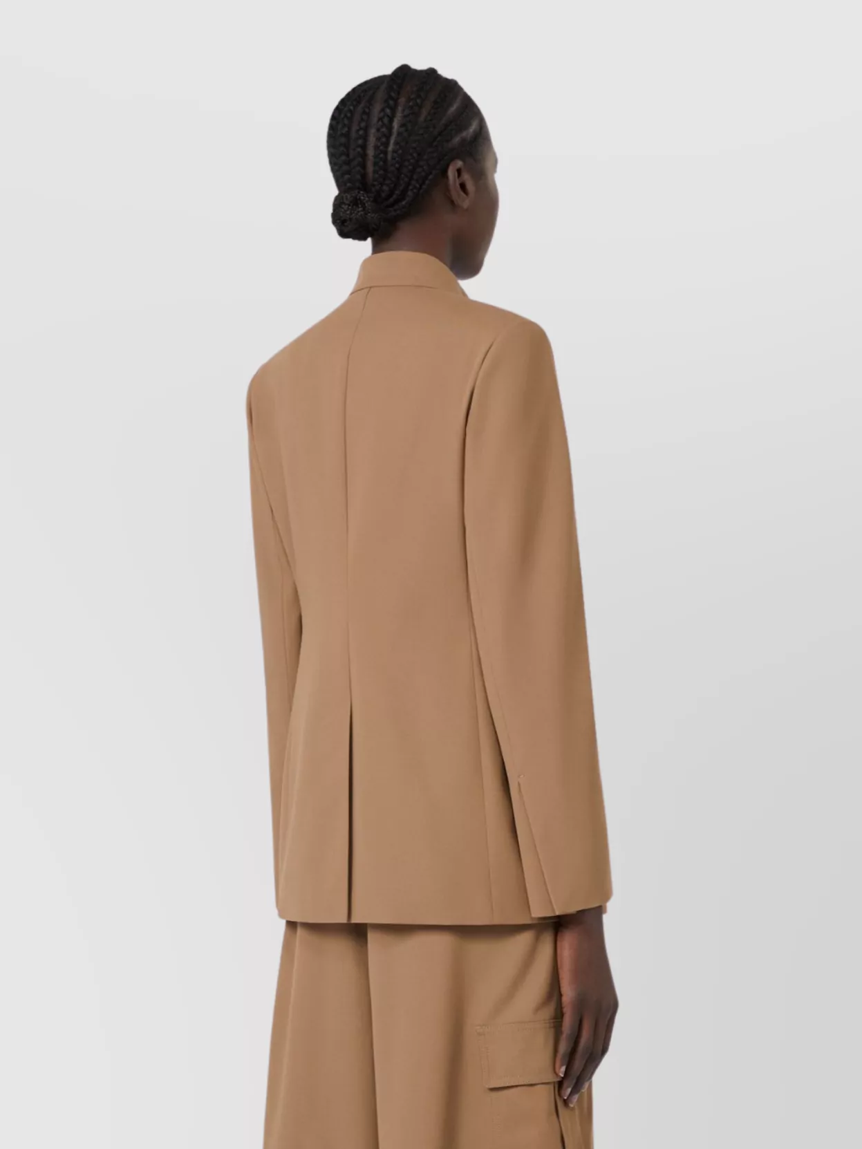 Max Mara Tailored Suit With Flap Pockets And Notched Lapel
